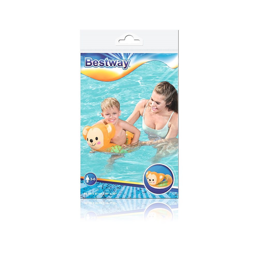 Gyermek felfújható úszógumi Bestway 45x51cm Majom