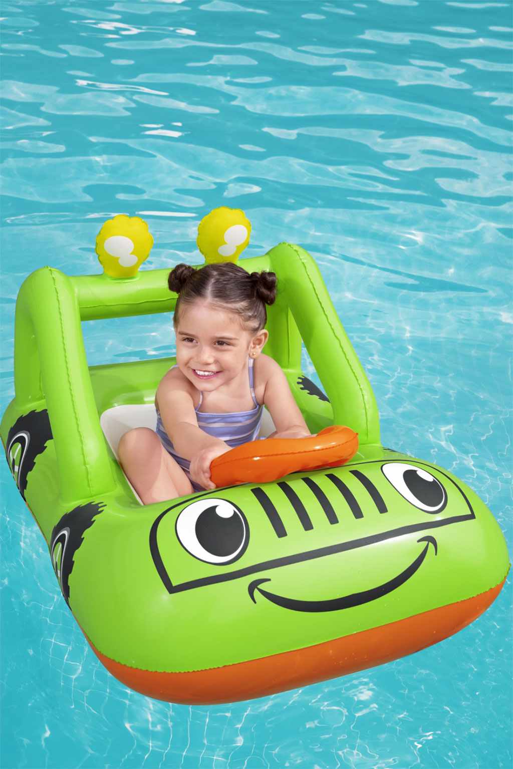 Gyermek felfújható tetővel Bestway Autó 92x61 cm