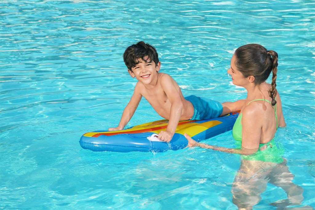 Felfújható gyerek szörfdeszka 114x46 cm Bestway narancssárga