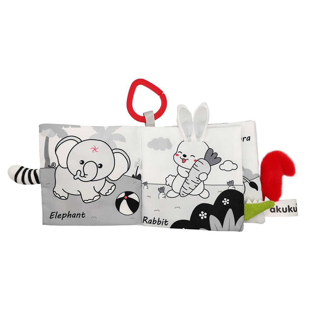 Érzékfejlesztő babakönyv Akuku Állatkák