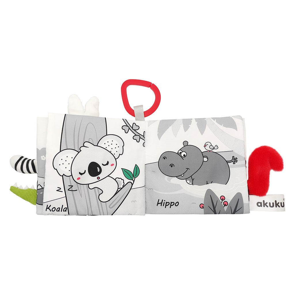 Érzékfejlesztő babakönyv Akuku Állatkák