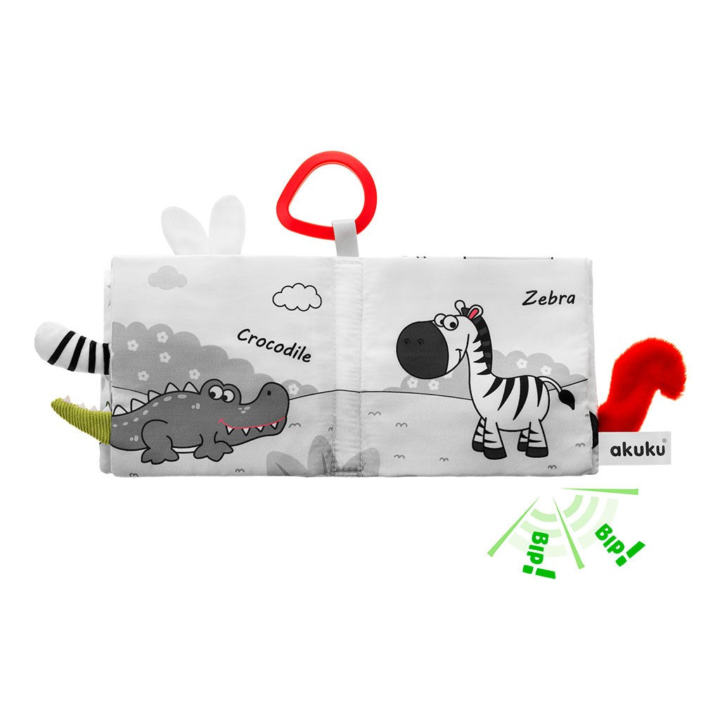 Érzékfejlesztő babakönyv Akuku Állatkák