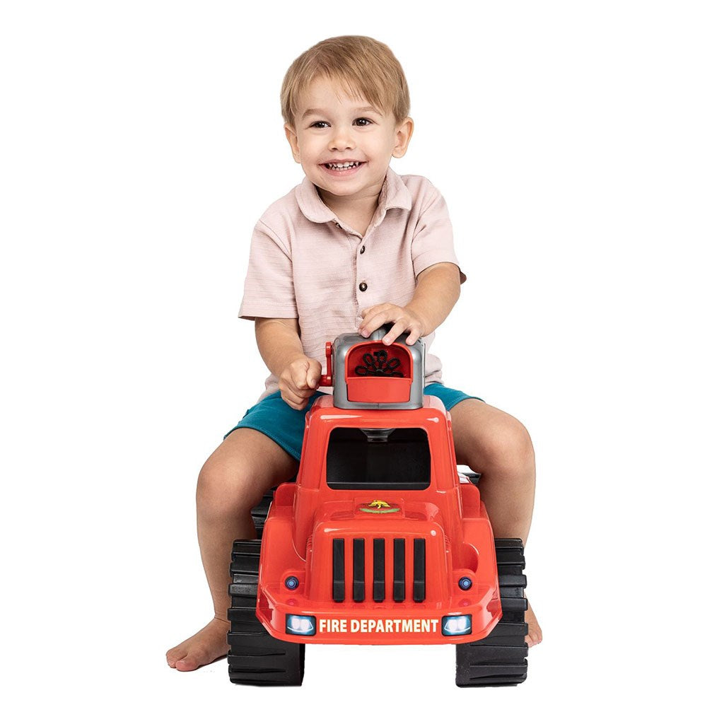 Gyermek tűzoltó jármű buborékfújóval BAYO 70 cm