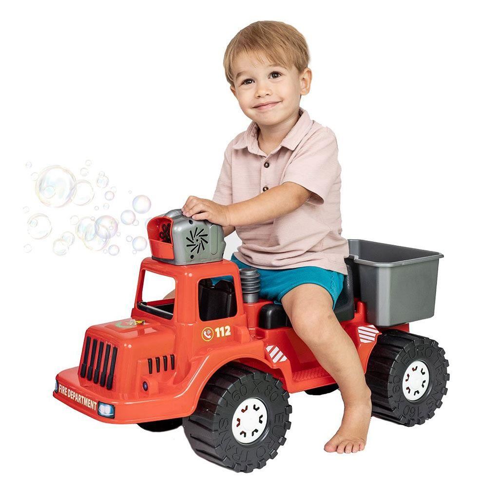 Gyermek rendőrségi bébitaxi buborékfújóval BAYO 70 cm