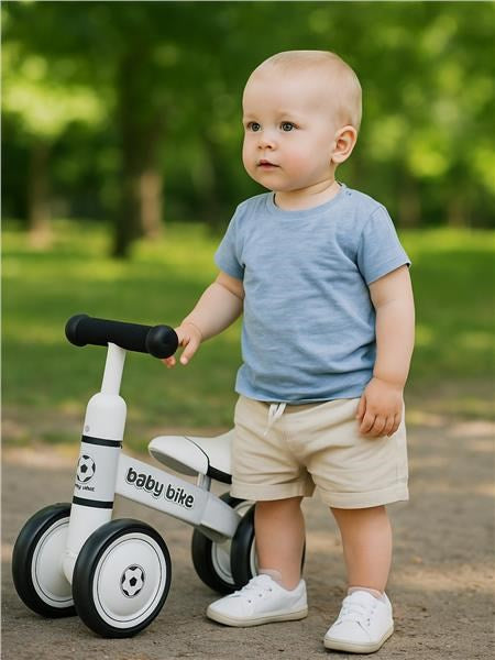 Gyerek futóbicikli Baby Mix Baby Bike Fekete-fehér foci