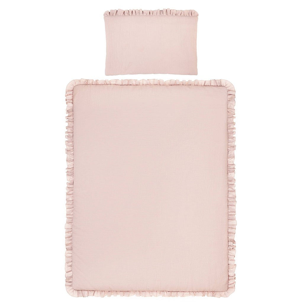 Muszlin ágynemű szett kiságyba Belisima Muszlin 90/120 old pink