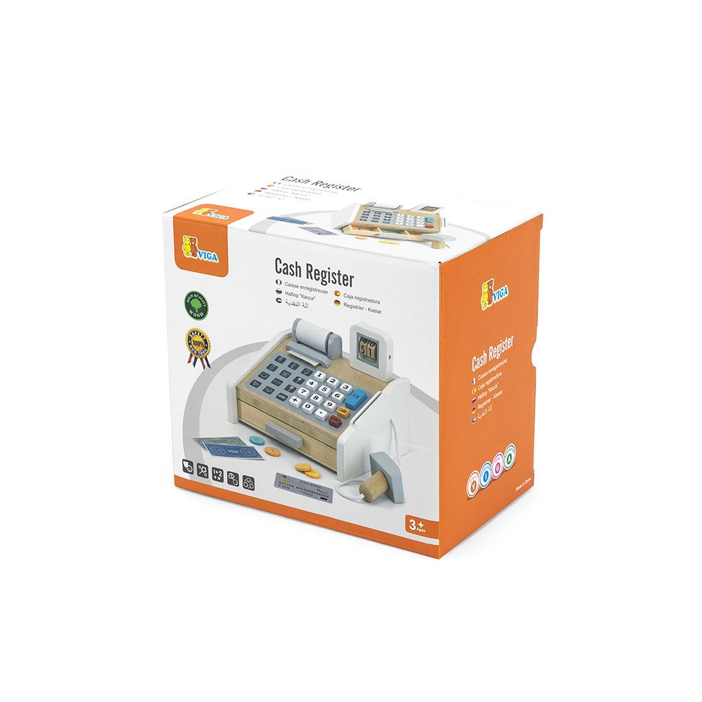 Gyermek fa pénztárgép kiegészítőkkel Viga