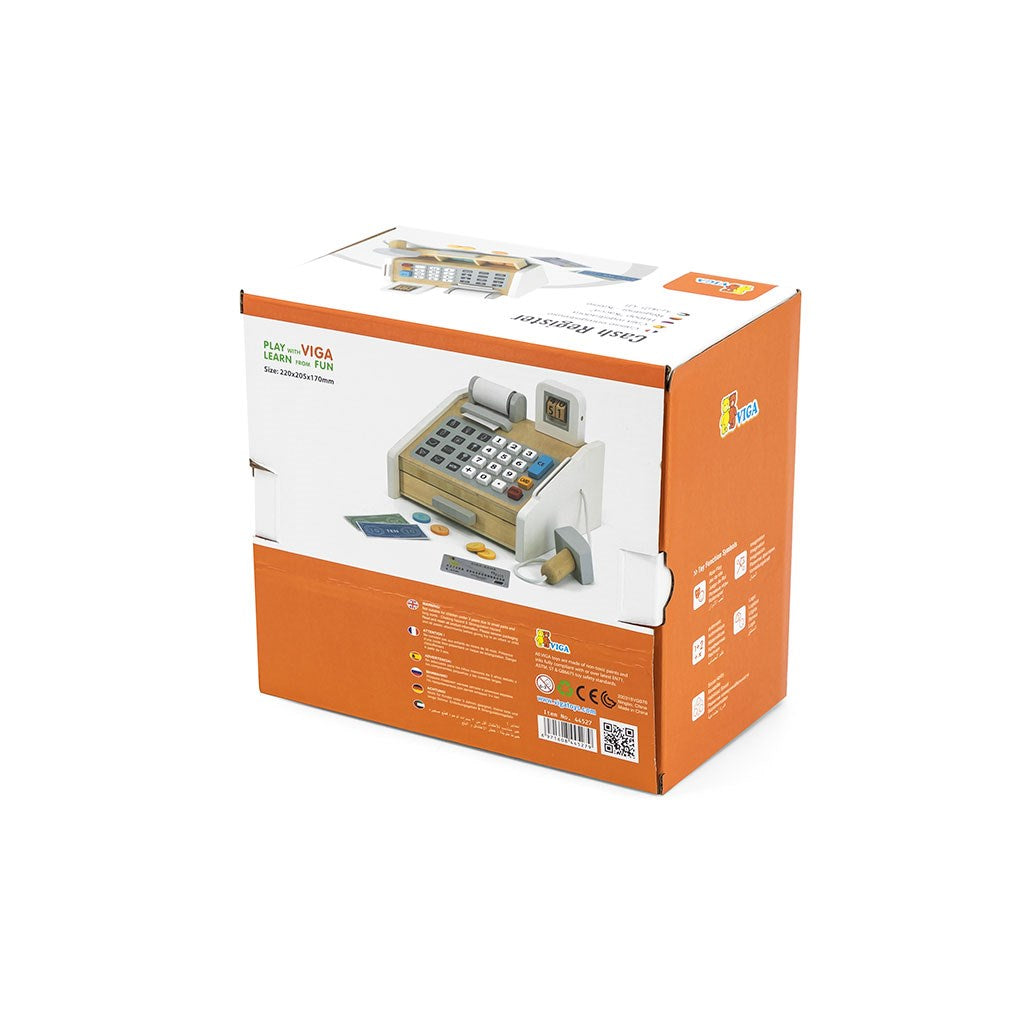 Gyermek fa pénztárgép kiegészítőkkel Viga