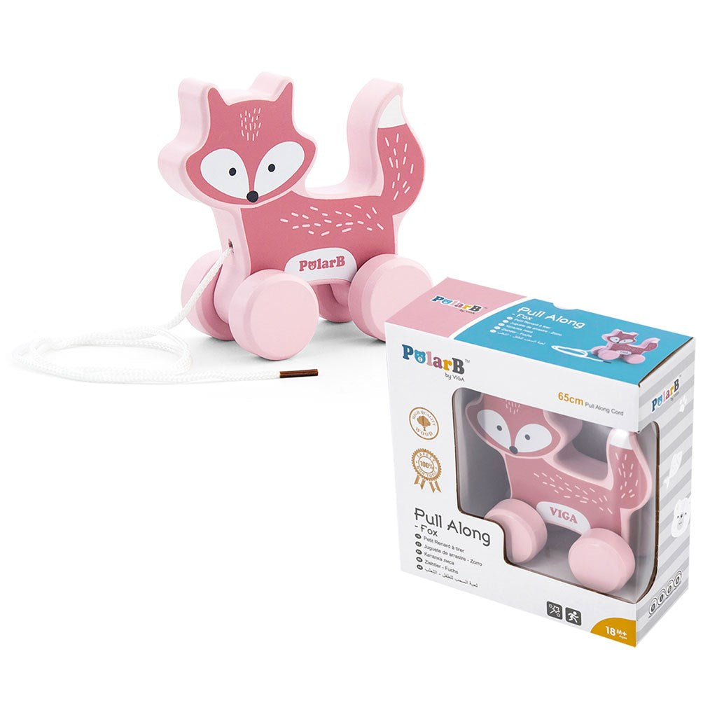 Fa vontató játék zsinóron Viga Róka