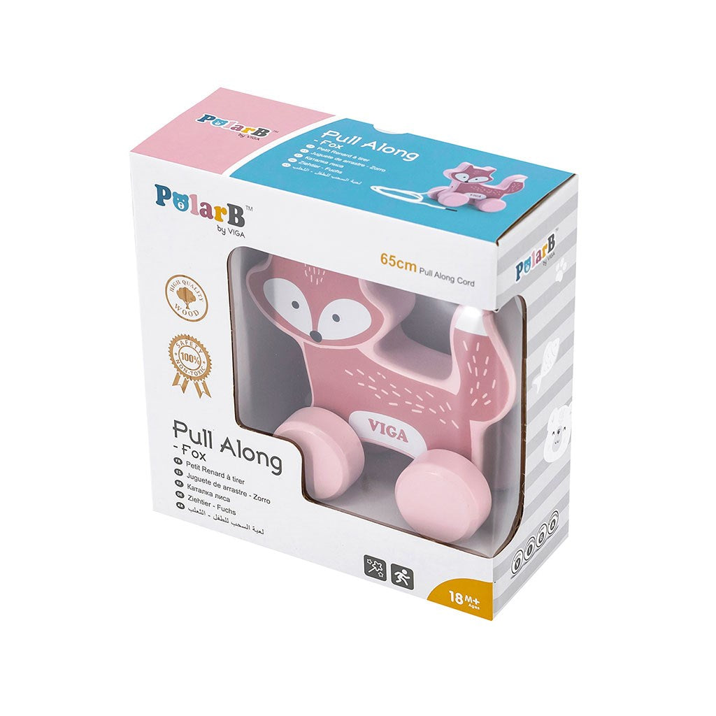 Fa vontató játék zsinóron Viga Róka