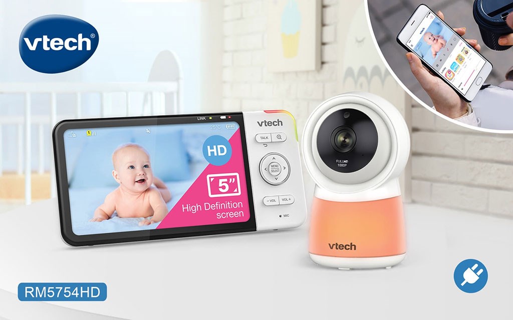 Video bébiőr LCD+Kamera Vtech RM5754 HD