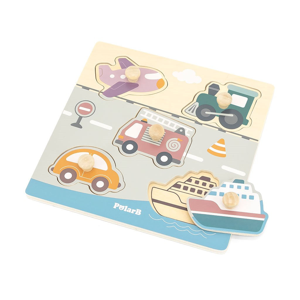 Fa puzzle járművek Viga