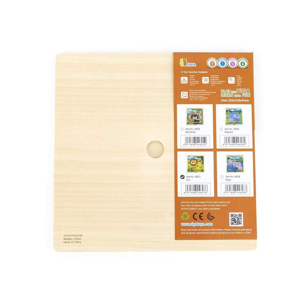 Fa képes kirakó puzzle Viga 9 db Lion