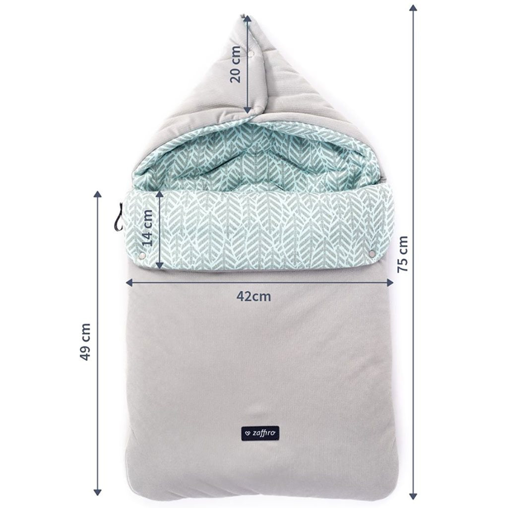 Multifunkcionális pólya Zaffiro 5in1 organic grey