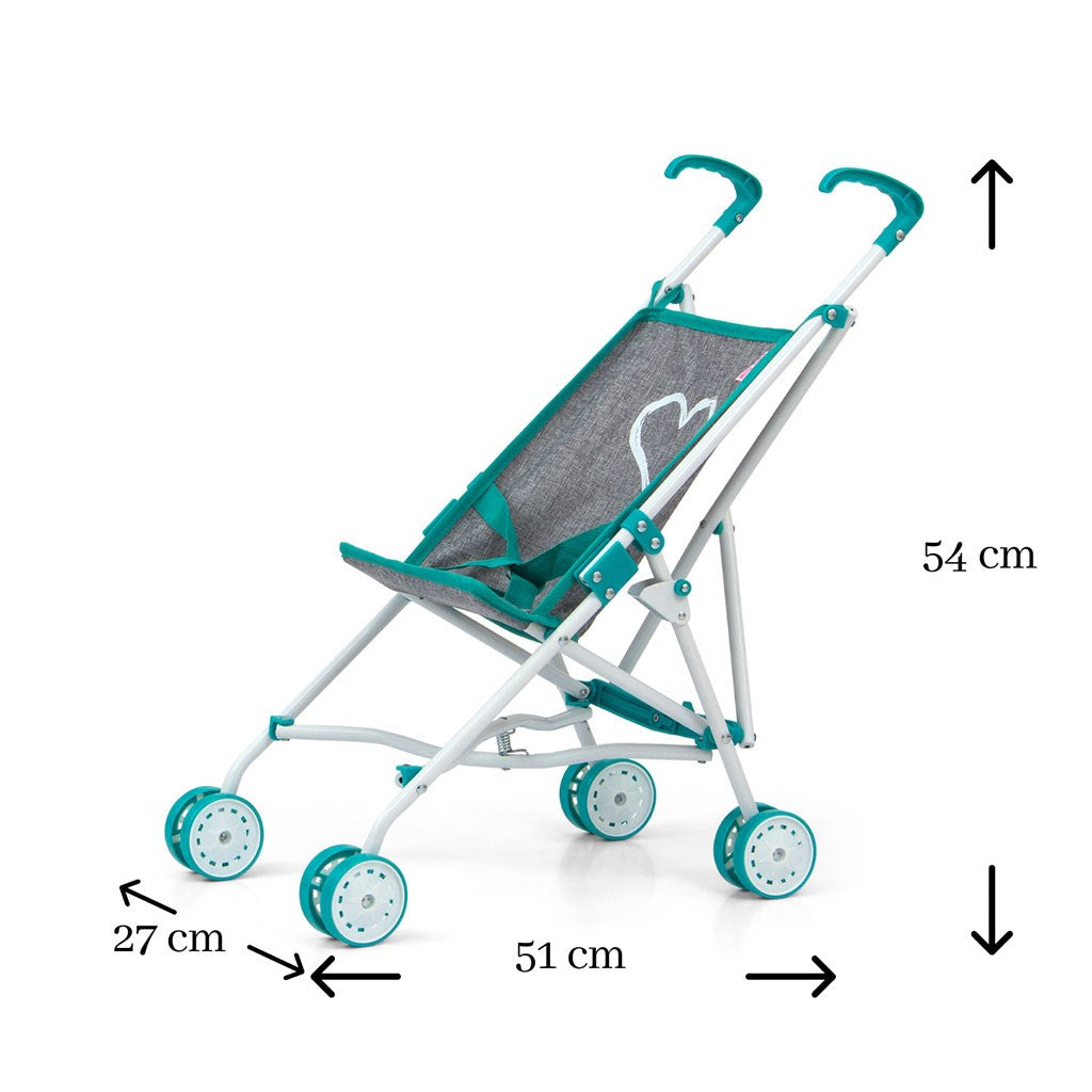 Játék golf babakocsi babáknak Milly Mally Julia Prestige Mint