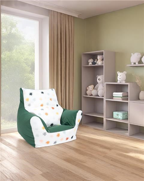 Gyermek fotel golyókkal töltött New Baby zöld