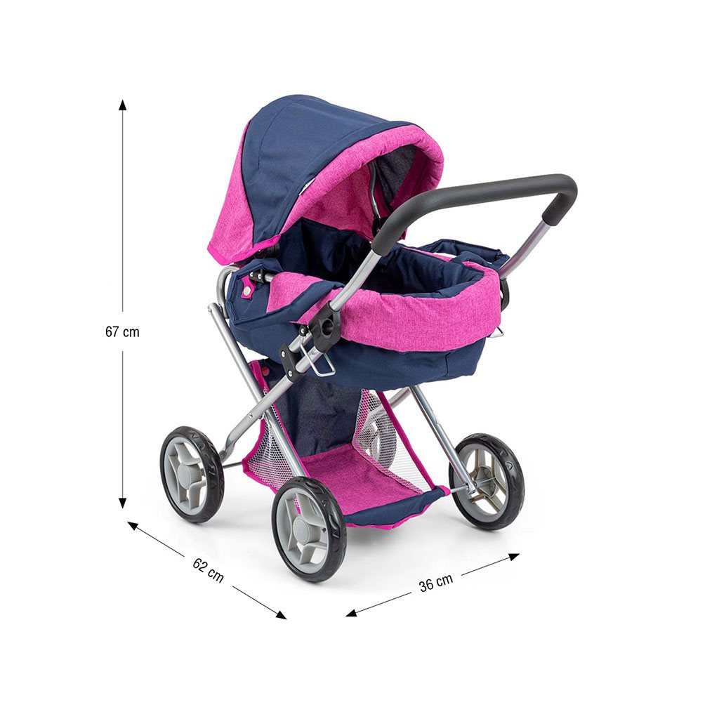 Játék babakocsi babáknak Milly Mally Alice Prestige Navy