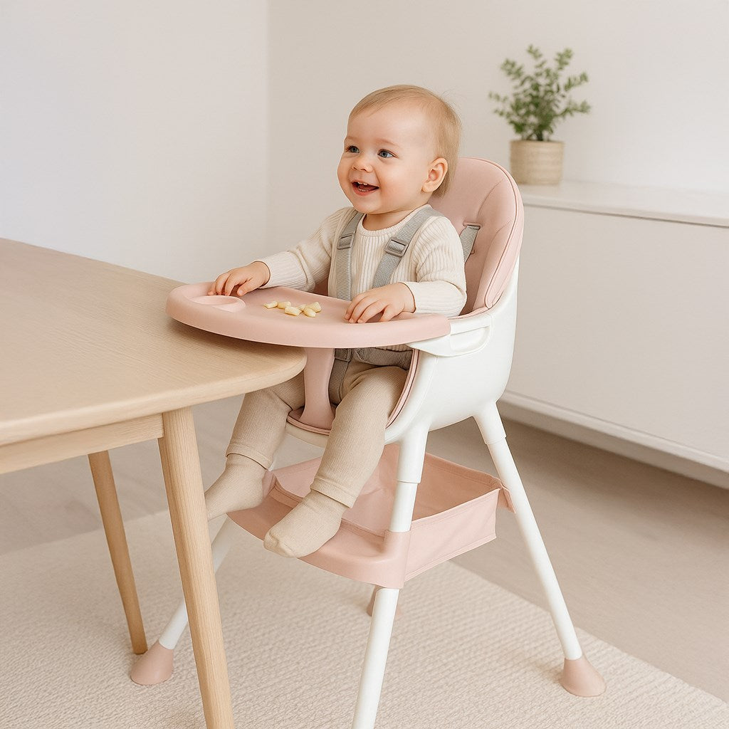 Etetőszék Baby Mix Nora dusty pink