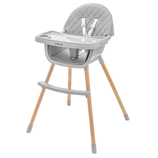 Etetőszék Baby Mix Freja wooden dark grey