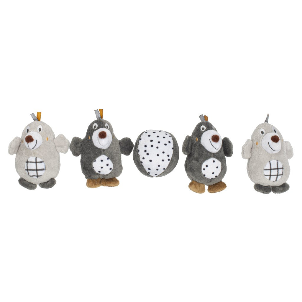 Körhinta a kiságy fölé Baby Mix vakondok szürke