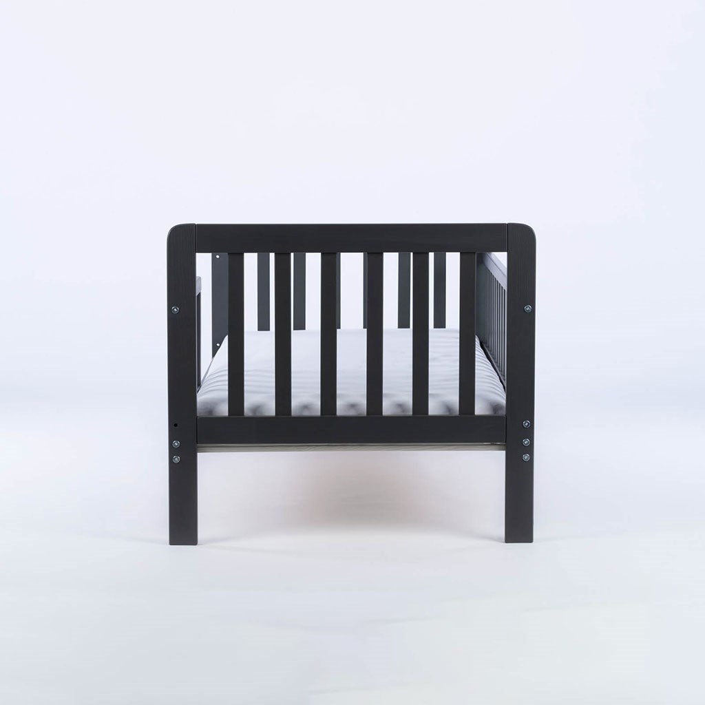 Gyerekágy leesésgátlóval és fiókkal Drewex Nidum 140x70 cm grafit