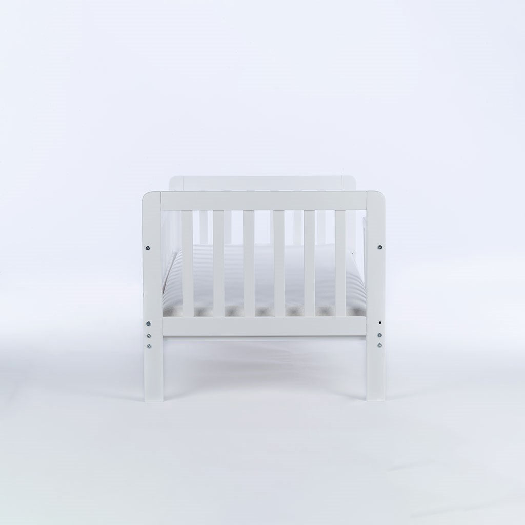 Gyerekágy leesésgátlóval Drewex Nidum 140x70 cm fehér