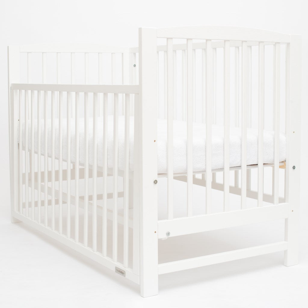 Gyerek kiságy New Baby LILLY leengedhető oldalráccsal fehér