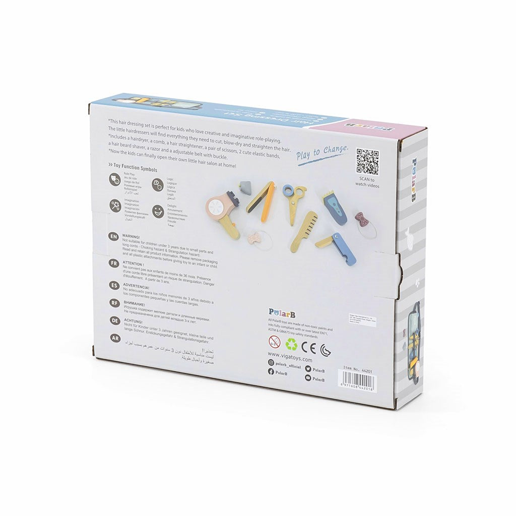 Fa készlet Viga Kis fodrász