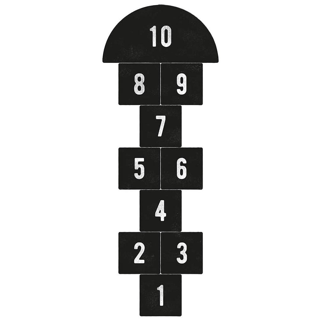 Padló matrica Ugróiskola fekete