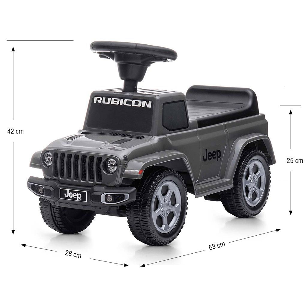 Bébitaxi Jeep Rubicon Gladiator Milly Mally szürke