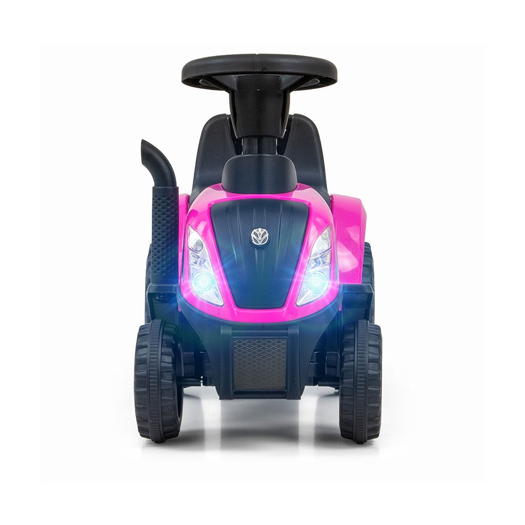 Bébitaxi NEW HOLLAND T7 TRAKTOR Milly Mally rózsaszín