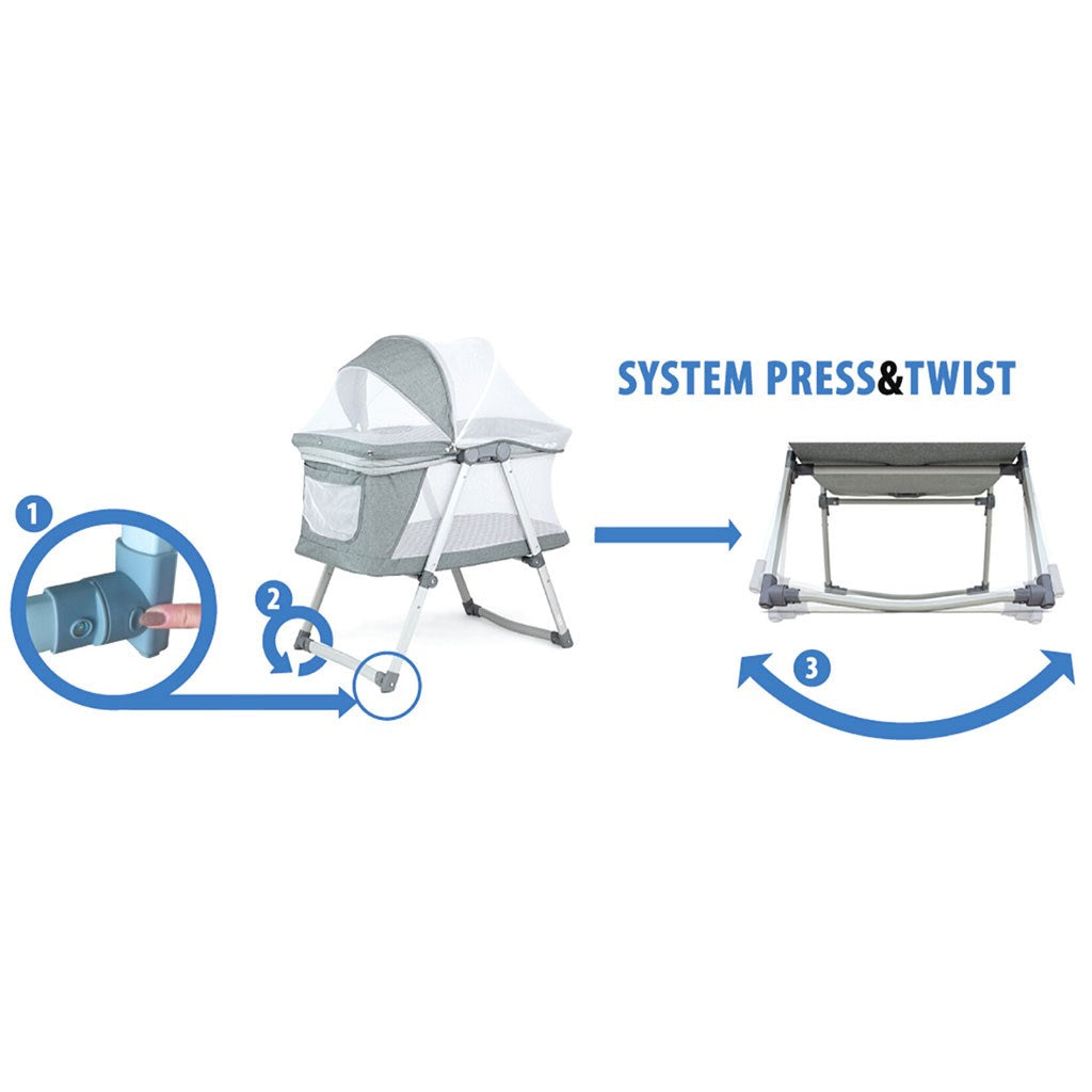 Kiságy/bölcső 2az1-ben Milly Mally Jane Beige