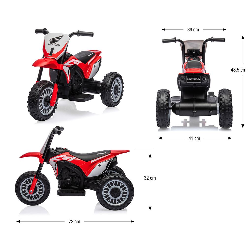 Elektromos kismotor Milly Mally Honda CRF 450R piros