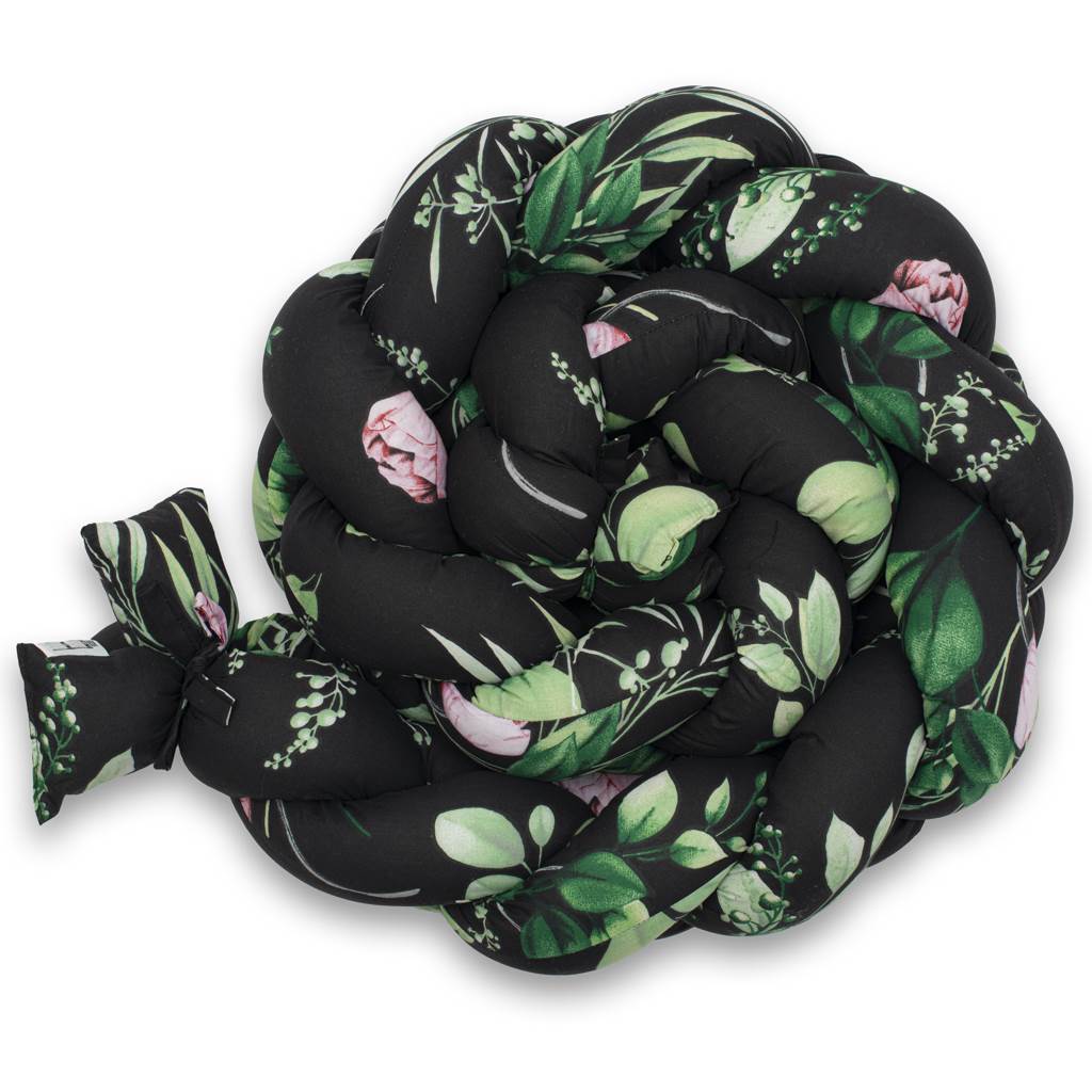 Védő fonott rácsvédő kiságyba New Baby Bazsarózsák