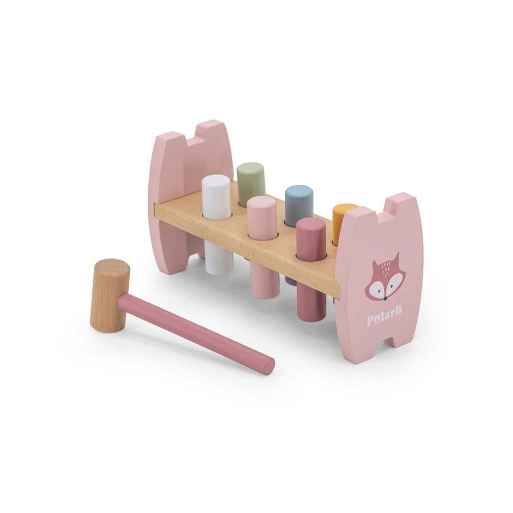 Fa kalapálós asztal gyerekeknek Viga PolarB Róka