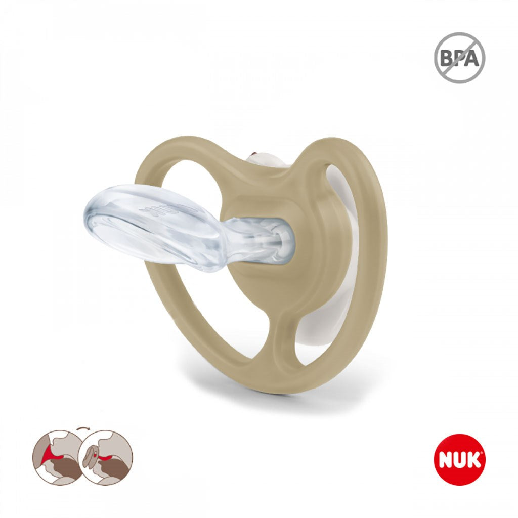 Baba cumi Space NUK 6-18h Disney Mickey Mouse piros