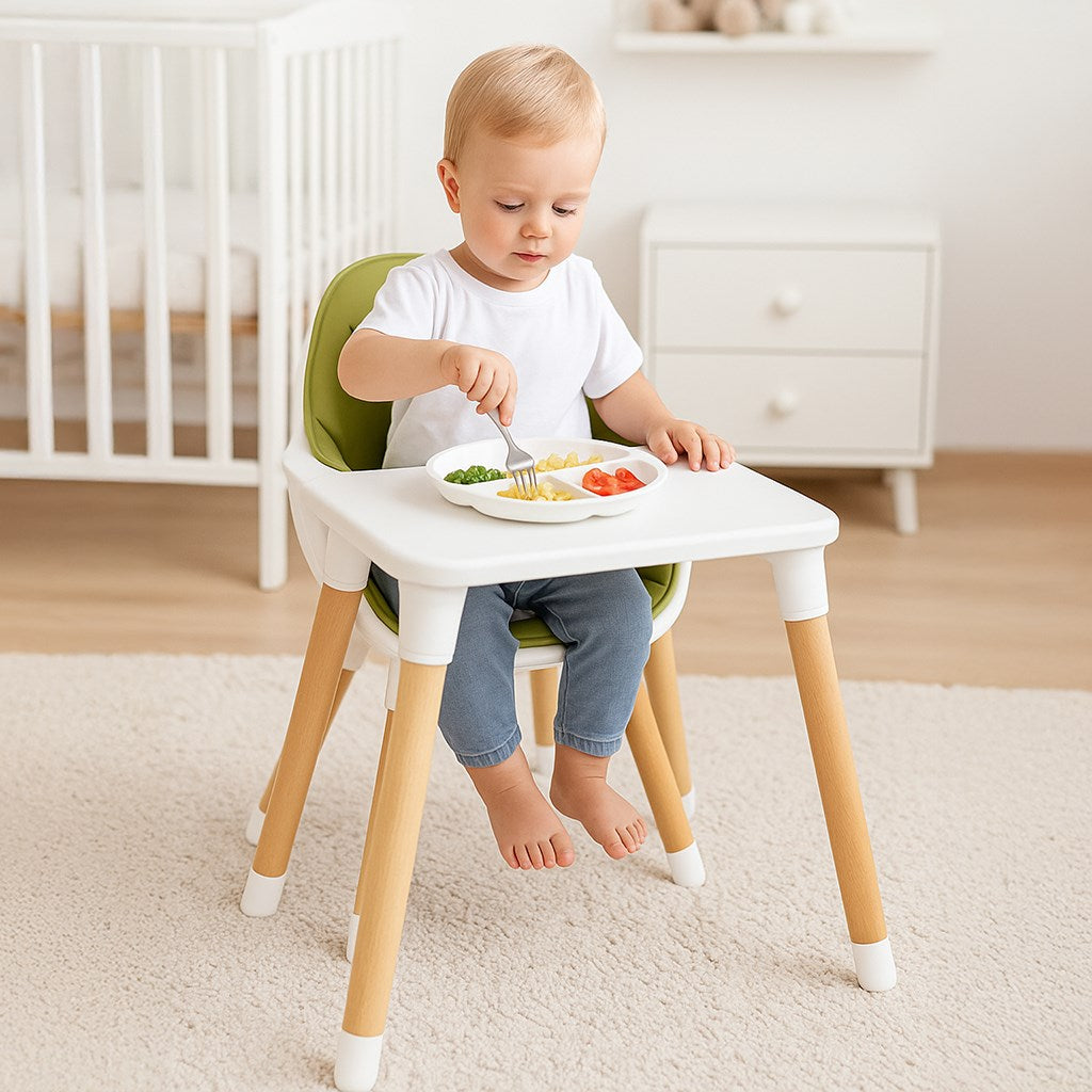 Etetőszék New Baby 3 az 1-ben Grace green