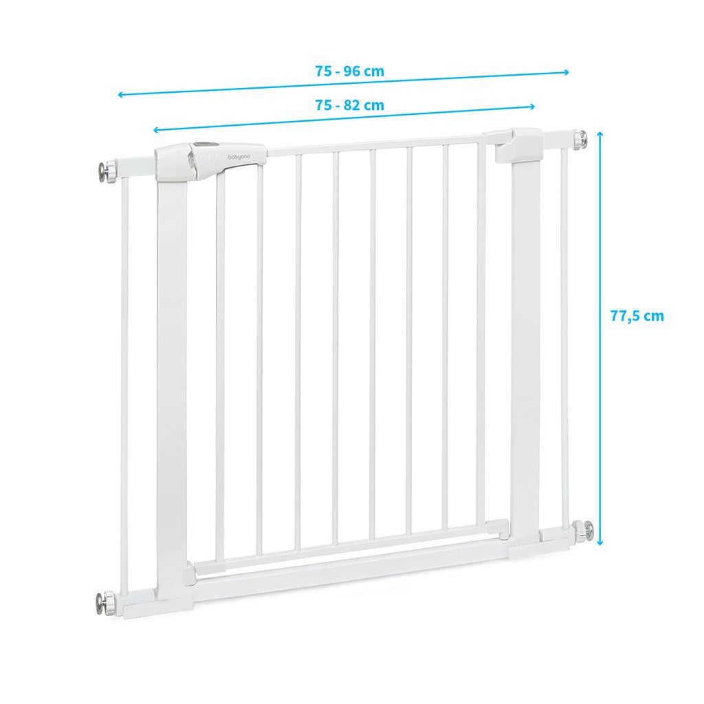 Biztonsági sorompó kapu lépcsőkhöz és ajtókhoz Baby Ono fehér