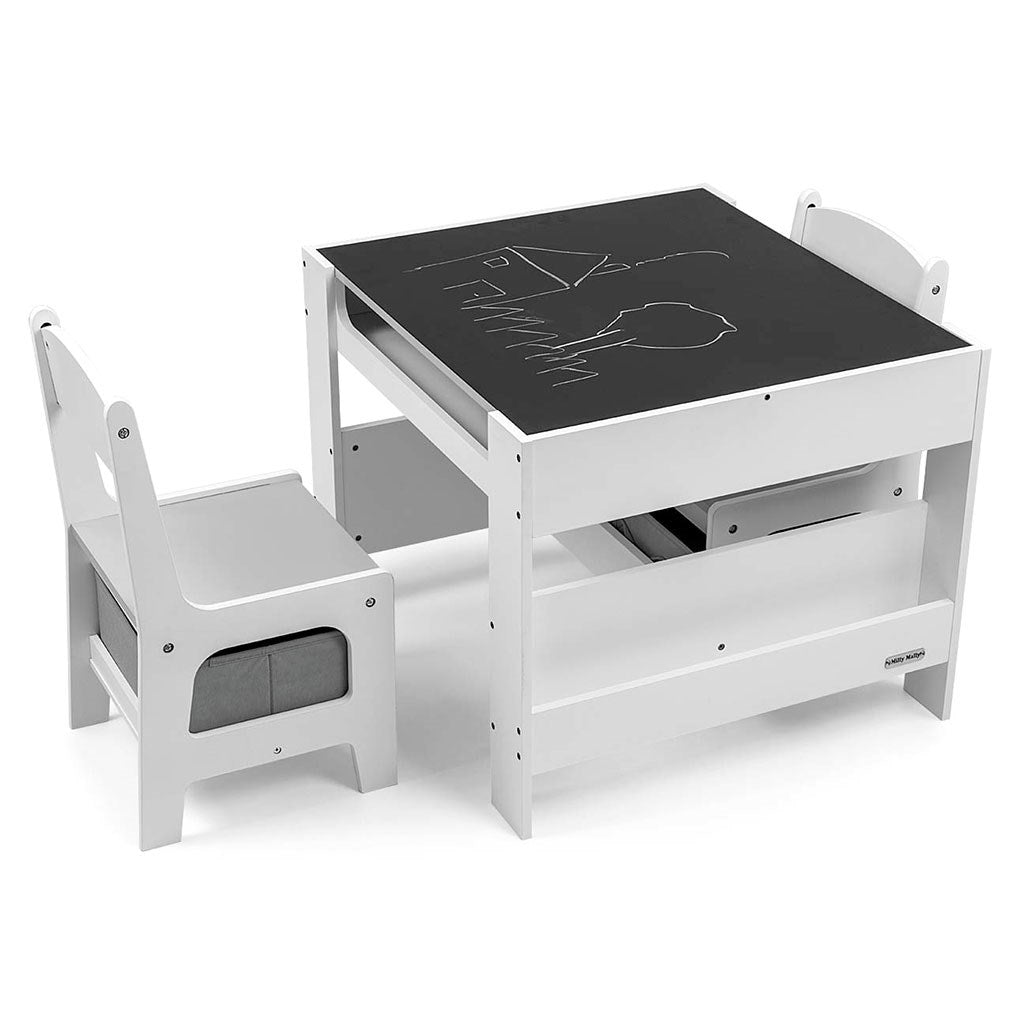 Bútorszett Milly Mally - Asztal és két szék Sven White