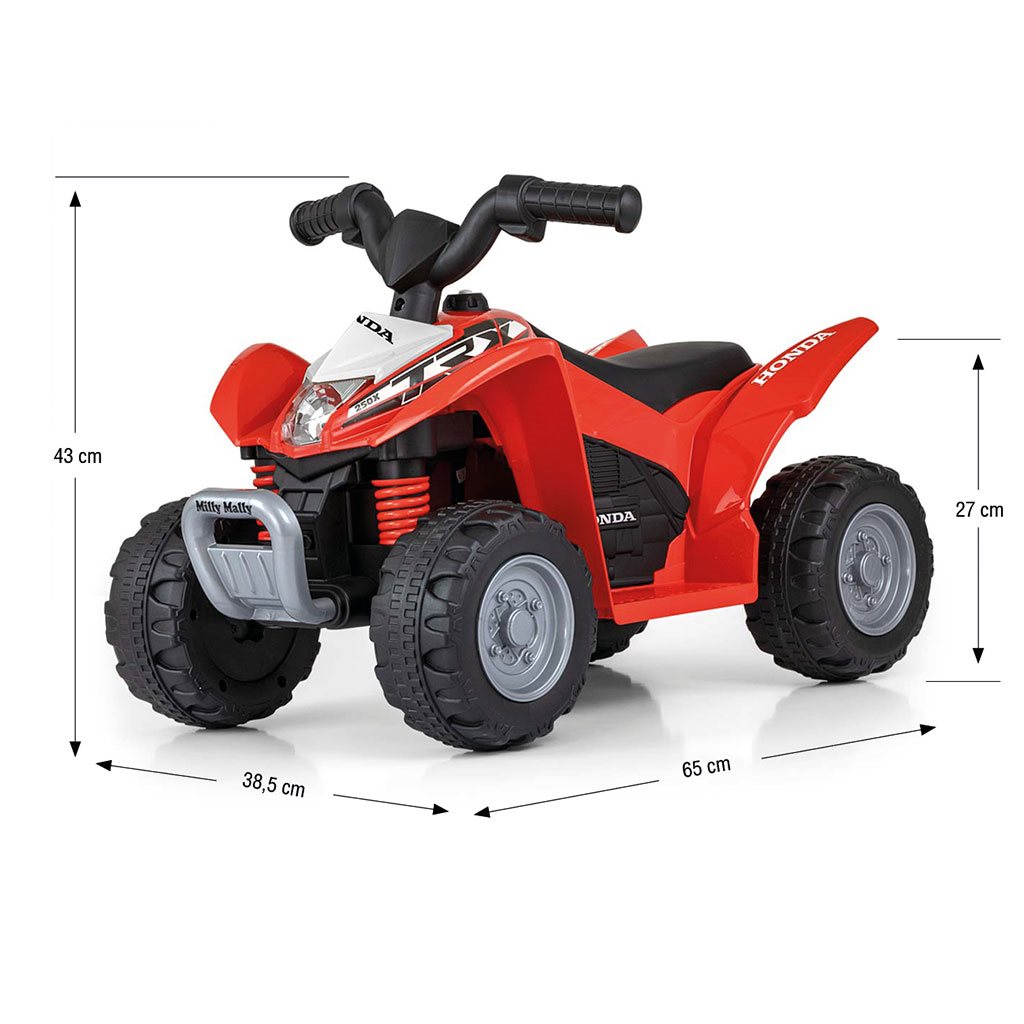 Elektromos négykerekű Milly Mally Honda ATV piros