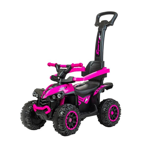 Bébitaxi tolókarral Baby Mix Mega rózsaszín