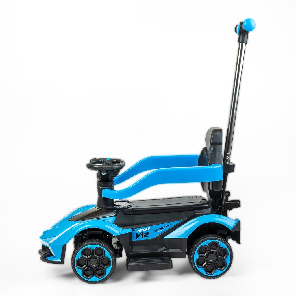 Bébitaxi tolókarral Baby Mix Speed kék