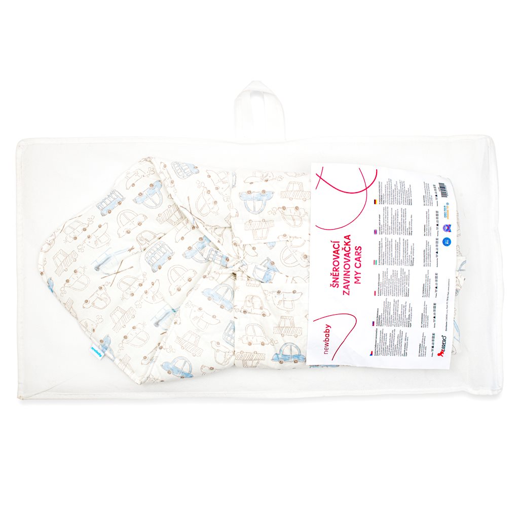 Klasszikus megkötős pólya New Baby My Cars