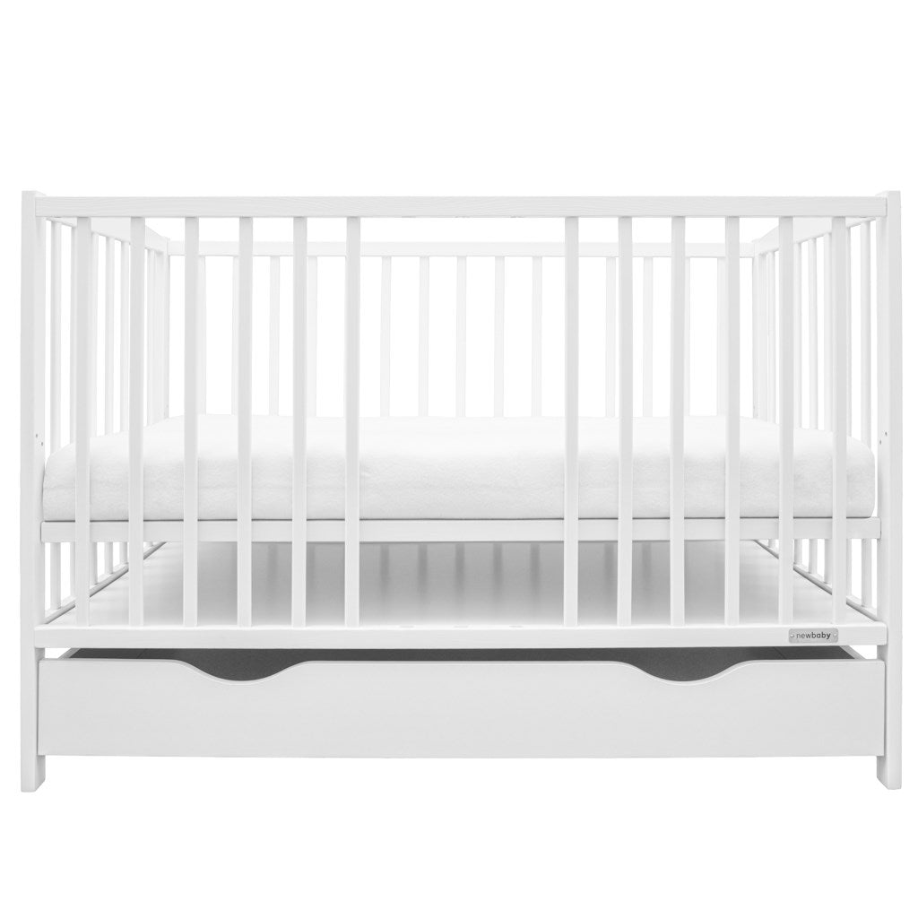 Gyerek kiságy fiókkal New Baby LILLY fehér