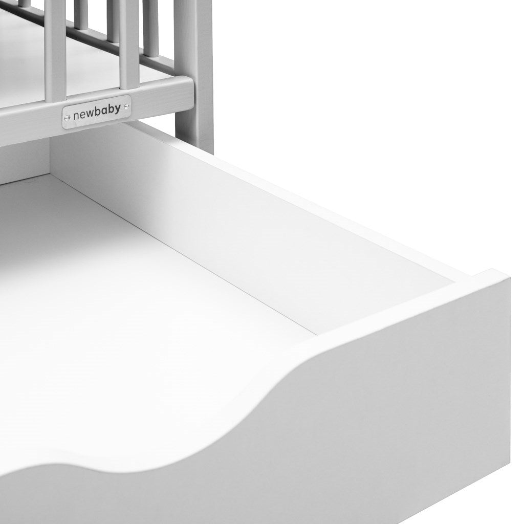 Gyerek kiságy fiókkal New Baby LILLY szürke