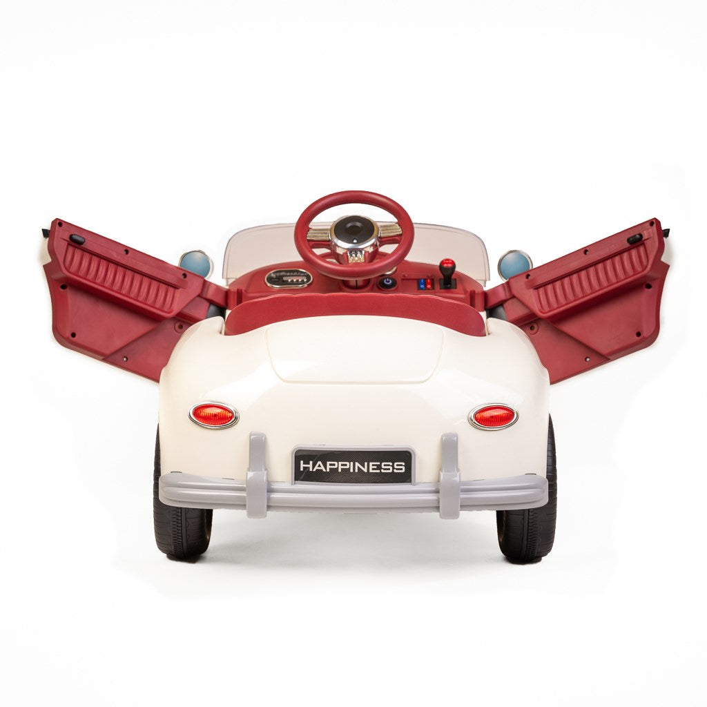 Elektromos autó Baby Mix Retro Pearl fehér