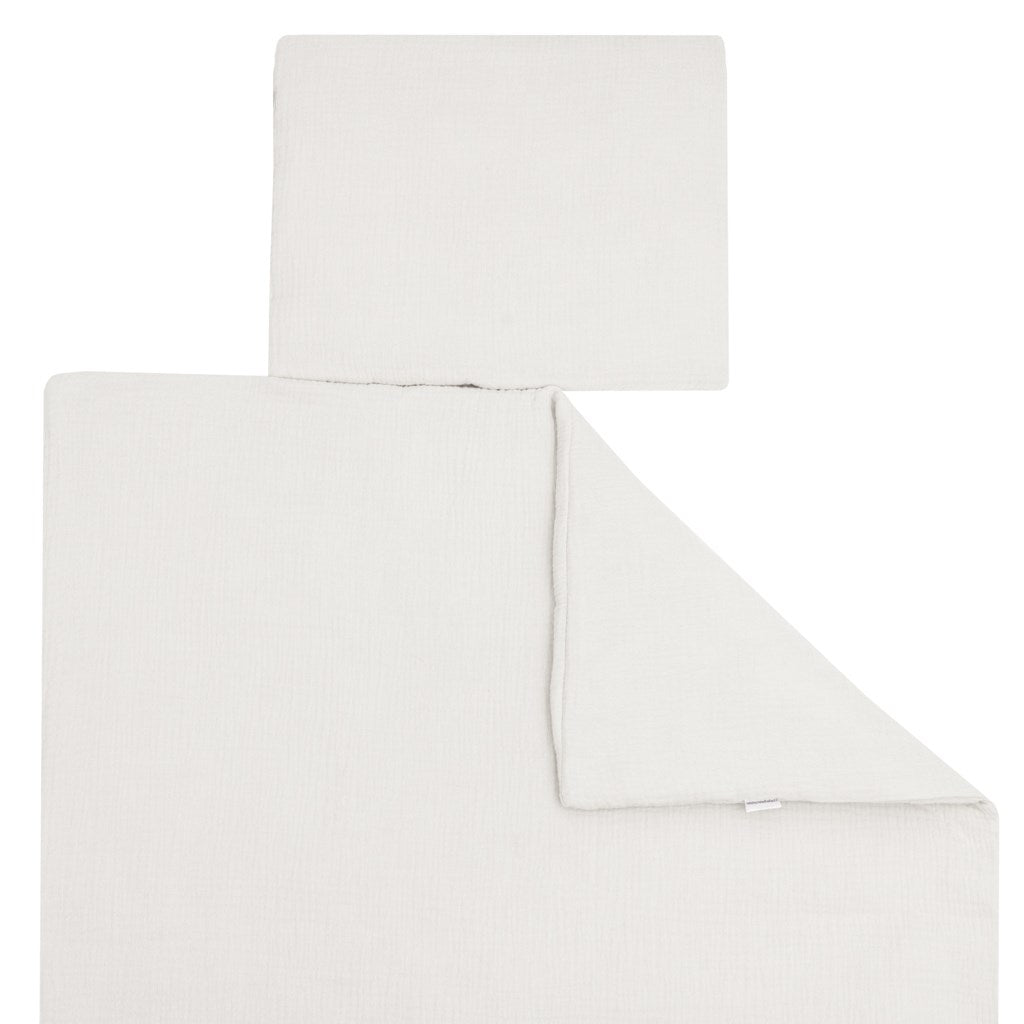 Muszlin ágynemű szett töltettel New Baby 80x70 cm ecru