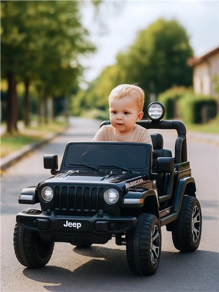 Gyermek elektromos autó Baby Mix Jeep Wrangler Rubicon fekete