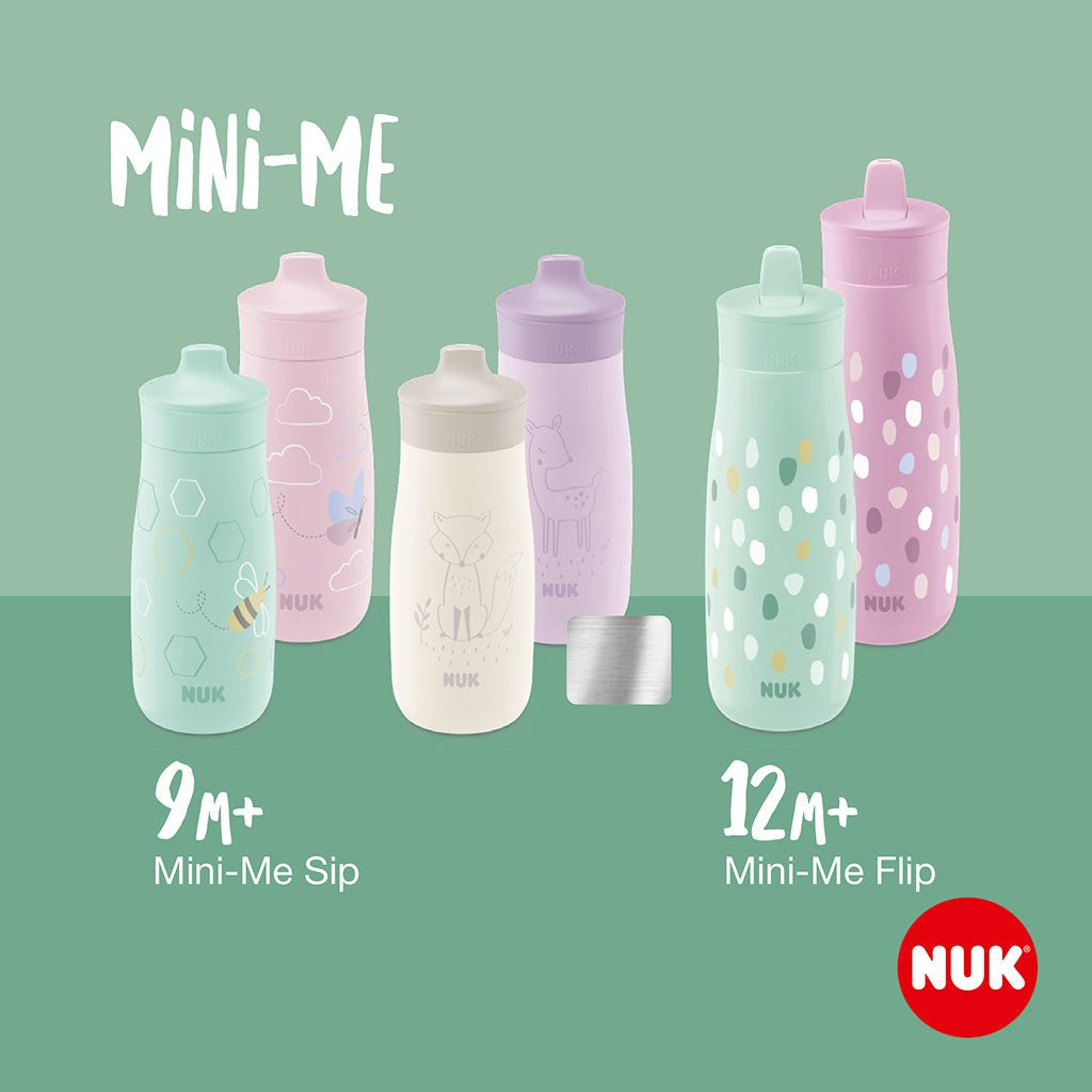 Gyermek itatópohár NUK Mini-Me Flip 450 ml pink