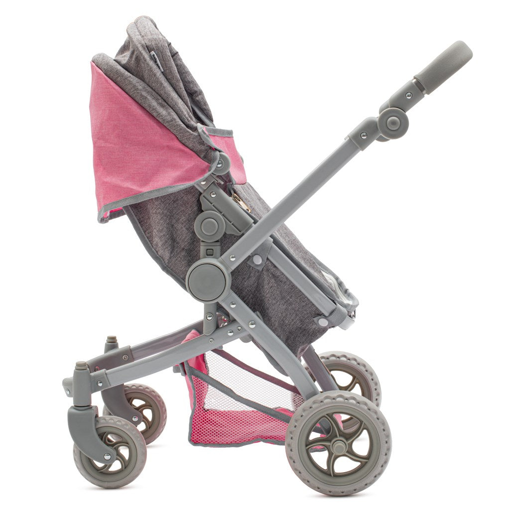 Babakocsi babáknak 2v1  Baby Mix pink-grey